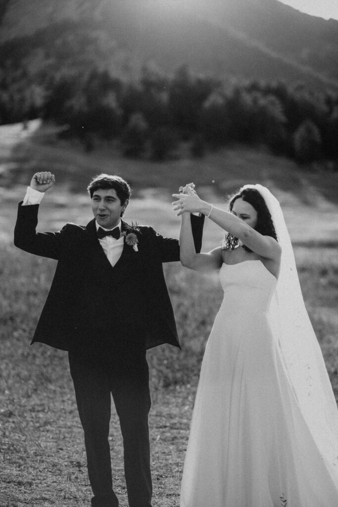 Golden hour elopement in Boulder Colorado