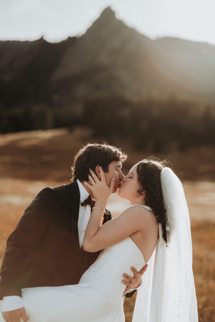 Golden hour elopement in Boulder Colorado