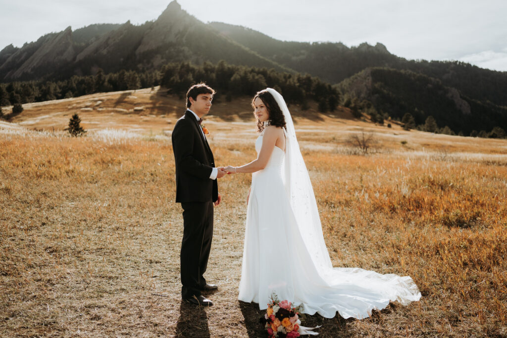 Golden hour elopement in Boulder Colorado