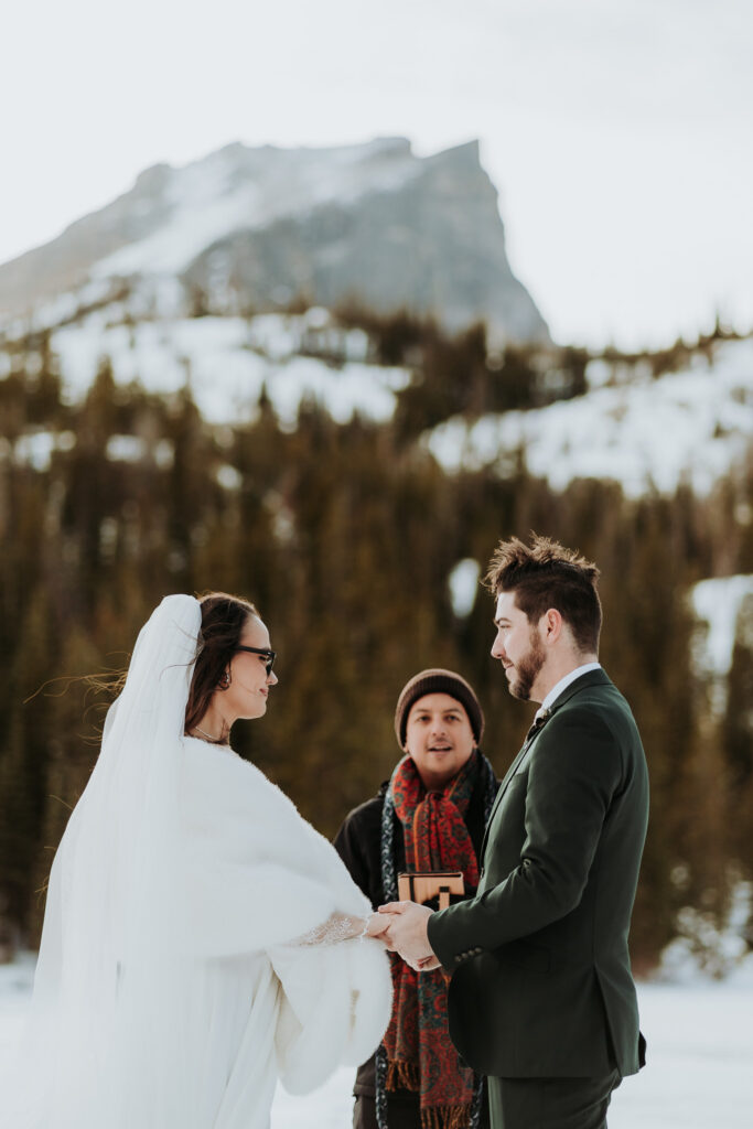Rocky Mountain National Park winter wedding
